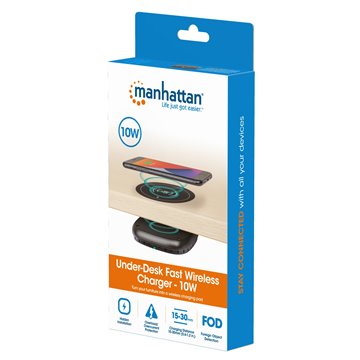 Caricatore Wireless Rapido da Sotto Scrivania 10W