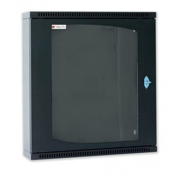 Armadio Rack 19" Flat a muro p.15cm 6 unità sezione unica Nero