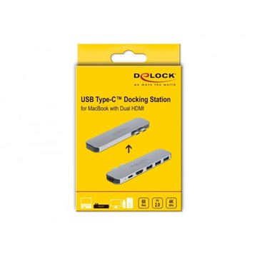Docking Station per MacBook Dual HDMI 4K PD Hub USB-C™