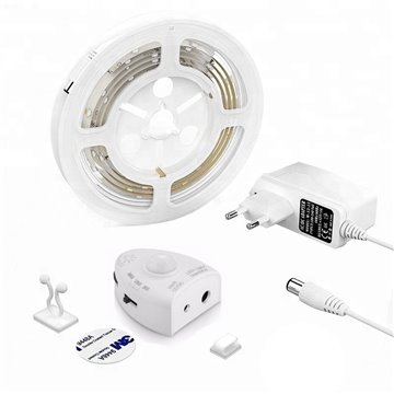 Striscia LED Sensore di Movimento e Alimentatore per il Letto 1,2m 