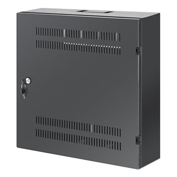 Armadio 19" a muro a basso profilo con montanti orizzontali 4U e verticali 2U