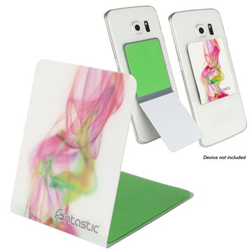 Supporto Smartphone Universale Adesivo Grip Phone con Stand Fumo Bianco