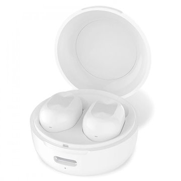  Auricolari Wireless Bluetooth con Custodia di Ricarica Bianco