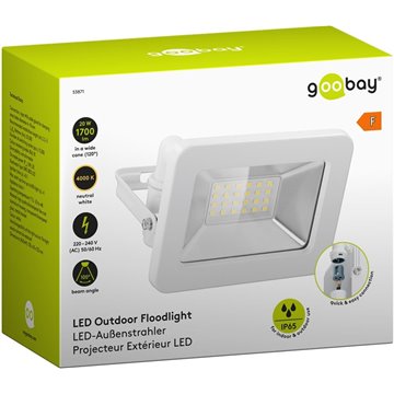 Faretto LED da Esterno IP65 20W Bianco