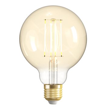 Lampadina Intelligente Globo E27 Ambra Calda 4,9W LED a Filamento Alexa Google Assistant Classe F, R5139