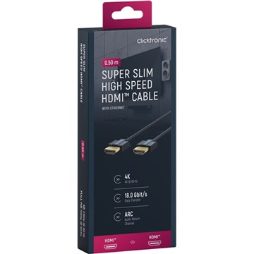Cavo HDMI™ 2.0 Super Sottile 4K@60Hz 0.5m