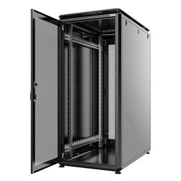 Armadio Server Rack 19" 800x1000 42U Nero Porta Grigliata serie Evolution Ventilato