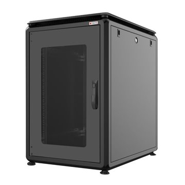 Armadio Rack 19" 600x800 16 Unità Nero serie Evolution 