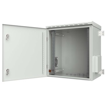 Armadio Rack 19" a Parete 7U Grigio IP55 Porta Cieca prof. 450 mm