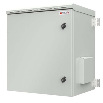Armadio Rack 19" a Parete 12U Grigio IP55 Porta Cieca prof. 450 mm