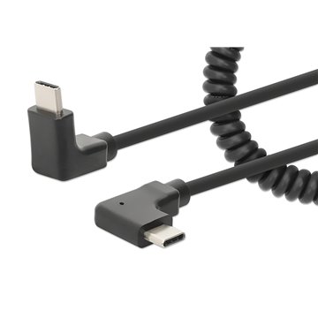 Cavo di Ricarica USB-C™ a USB-C™ 1m Spiralato Nero