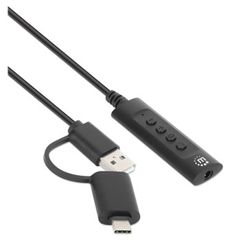 Cavo Adattatore 2-in-1 da USB-C™ e USB-A a Audio Stereo Aux da 3,5 mm