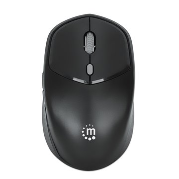 Mouse Ottico Wireless USB 1600 Dpi Compatto Nero