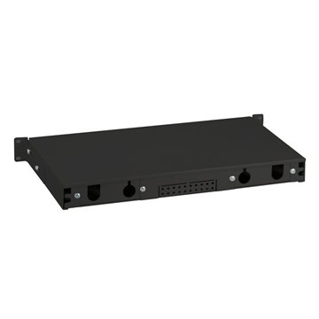 Box Ottico Versione Scorrevole 1U Senza Pannello Frontale Nero