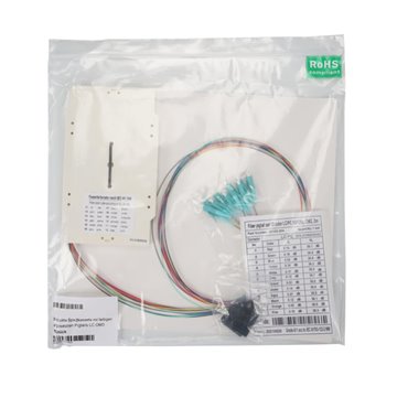 Cassetta di Giunzione Attrezzata con 12 Pigtail Fibra Multimodale OM3 LC 50/125 2m