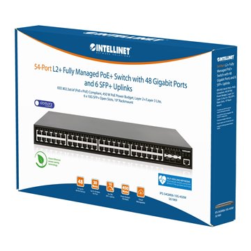 Switch Gigabit Ethernet PoE+ 48 Porte Layer2+ Managed con Sei Slot 10 GbE