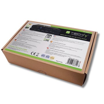 Splitter HDMI 2.1 8K 1 in 2 out con SPDIF e Audio 3.5mm Stereo