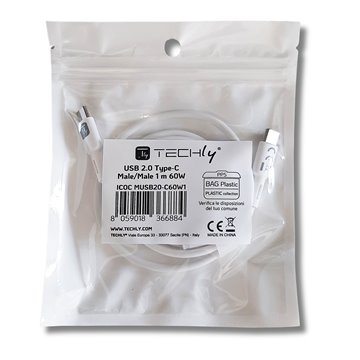 Cavo USB-C™ Maschio/Maschio USB 2.0 2m Bianco