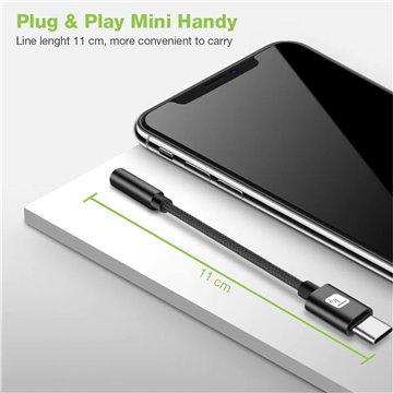 Cavo Adattatore Cuffie da USB-C™ a Jack Audio 3.5" Chip DAC