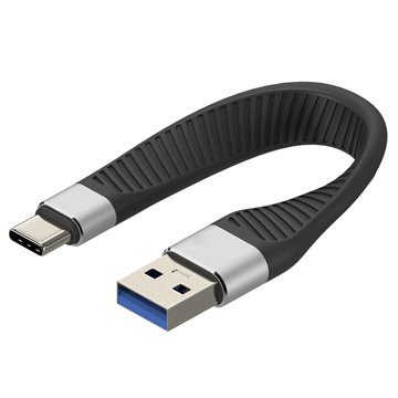 Cavo Corto Piatto USB-C™ Maschio a USB-A Maschio Ricarica Rapida FPC 12 cm