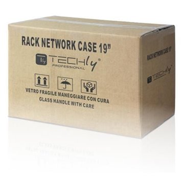 Armadio Rack 19" a Muro 9U prof. 320 Nero Assemblato