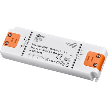 Trasformatore per Illuminazione LED da 12 V (DC)/30 W