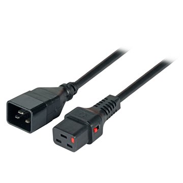 Cavo Prolunga C20 180° a C19 180° con Blocco IEC 2m