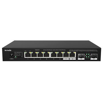Switch con 8 porte 2.5G Ethernet e 2 slot SFP da 2.5G, TEM2010F