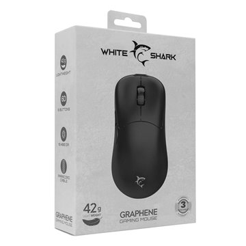 Mouse Ottico USB 12400 Dpi 6D Nero, GRAPHENE