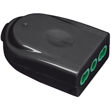 Presa Bipasso Italiana 2P+T 16A Nero