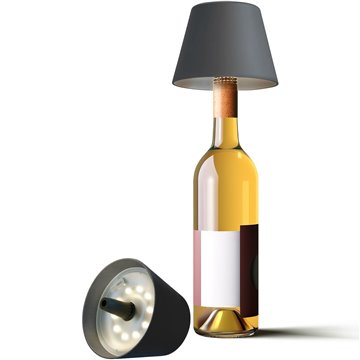 Lampada LED Paralume per Bottiglie Dimmerabile Batteria Ricaricabile Alimentazione USB-C™