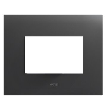 Placca Serie Smart44 in Metallo 3 Moduli Grigio