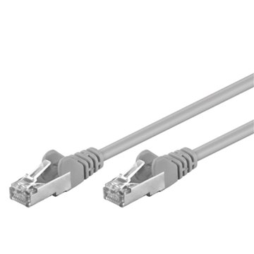Cavo di Rete Patch in CCA Cat.5E Schermato F/UTP 0,5 m Grigio