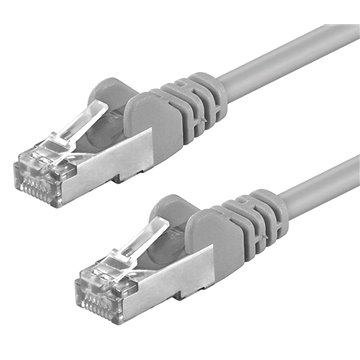 Cavo di Rete Patch in CCA Cat.5E Schermato F/UTP 30 metri Grigio