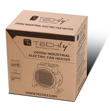 Riscaldatore Ceramico Industriale 2400W con Regolazione Angolo di Soffiaggio Verticale