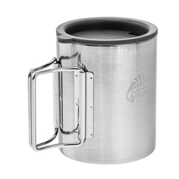 Helikon Thermal mug with lid 250 ml Silver  Black