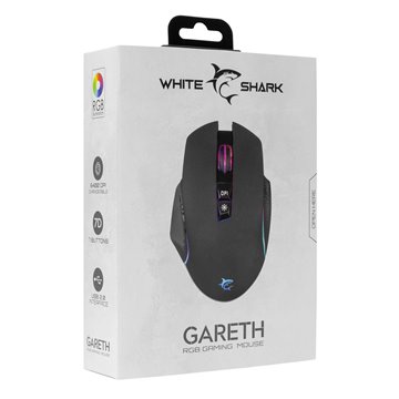 Mouse Ottico USB Gaming 6400 Dpi Retroilluminazione LED RGB Nero, GARETH