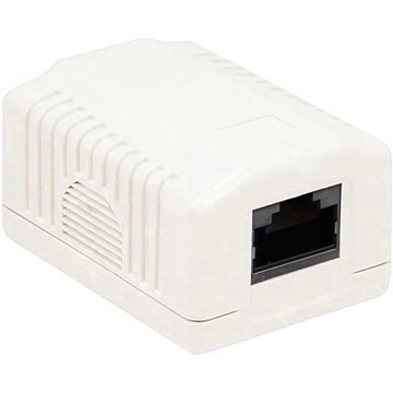 Presa a Muro con 1 Frutto RJ45 Cat.6A FTP Beige