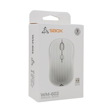 Mouse Ottico Wireless 1600 Dpi 4D Bianco, WM-602W