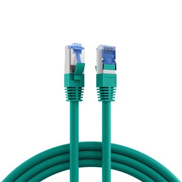 Cavo di Rete Patch in Rame Cat.6A S/FTP TPE Cat.7 Ultraflex Verde 0,5m