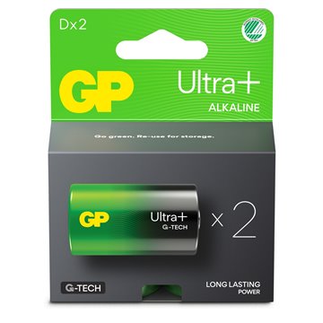 Blister 2 Batterie Torcia D GP Ultra Plus