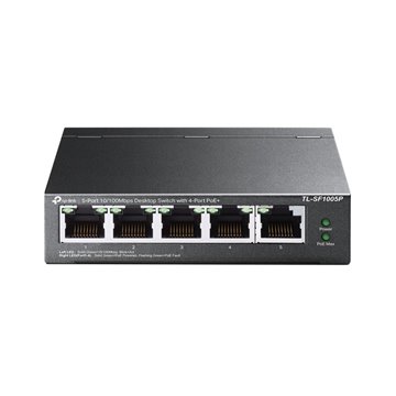 SWITCH 5P 10/100MBPS DI CUI 4P POE 58W POE POWER SUPPLY