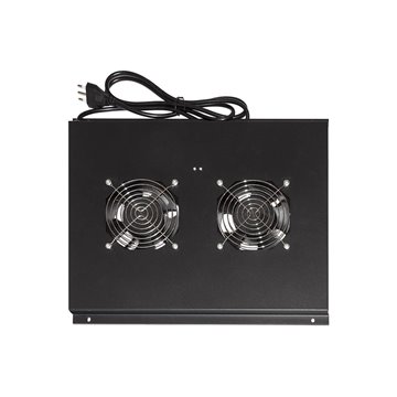 ARMADIO RACK KIT 2 VENTOLE SOFFITTO ARMADI 22/24U PROF. 600MM NERO
