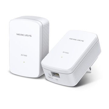 POWERLINE AV1000 STARTERKIT 2XMP500 1000MBPS BROADCOM CPU 1P GIGABIT