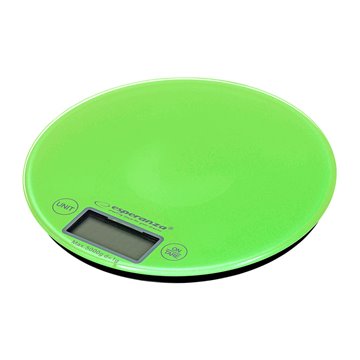 Esperanza EKS003G kitchen scale Electronic kitchen scale Green Yellow Countertop Round