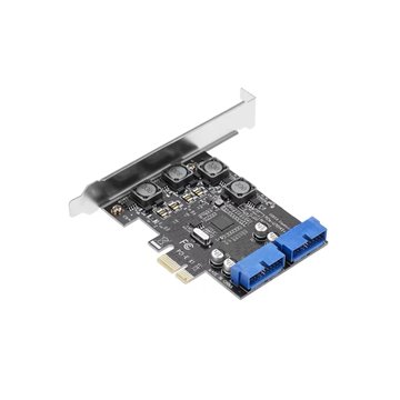 PCIE EXPANSION CARD ADJ CASE FLEXY USB3.0*2 CASE