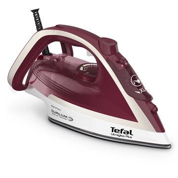 Tefal Ultimate Pure FV6810 Steam iron 2800 W Red  Silver