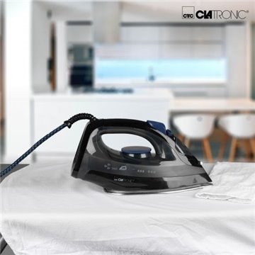 Clatronic DB 3703 iron Dry & Steam iron Stainless Steel soleplate 1800 W Black  Grey
