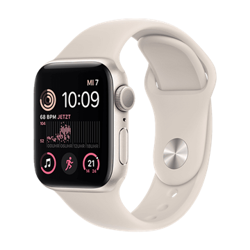 Watch Apple Watch SE2 (2022) GPS 44mm Starlight Aluminium Case with Sport Band M/L - Starlight