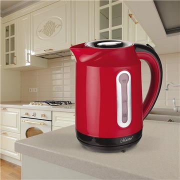 MAESTRO MR-041 (MR-041-RED) electric kettle 1.7 L 2000 W Black  Red